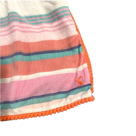 Joules 3Y Striped PomPom Swim Cover Up Tunic - Picture 6 of 6